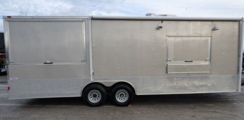Concession trailer 8.5&#039; x 26&#039; arizona beige catering event trailer without appli for sale