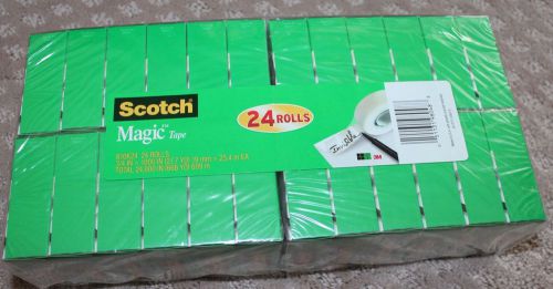 NEW 24 Rolls of Scotch Magic Tape 3/4 IN x 1000 IN (27.7 YD)
