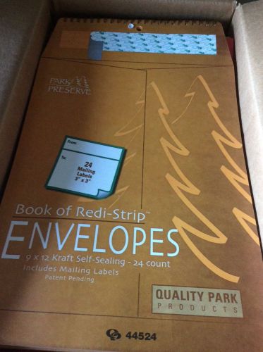 Qty. of 10  24 Pack Quality Park Envelopes w/ Redi-strip 9&#034;x12&#034; Yellow 44524