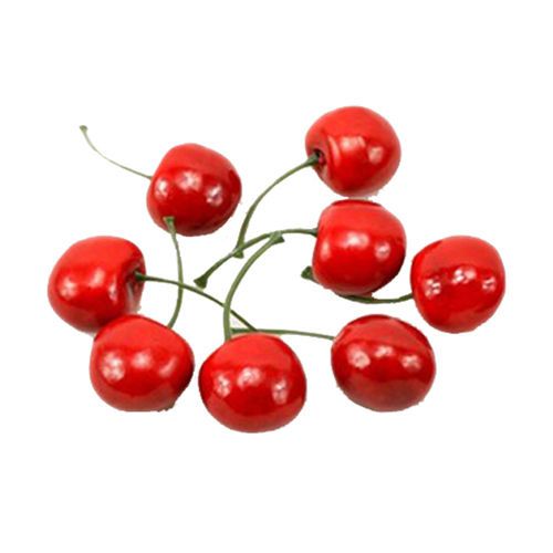 Artificial 36 Cherries in a PVC box - 2.5cm, Red YM