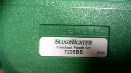 Greenlee slug buster knockout punch set 7235bb used for sale
