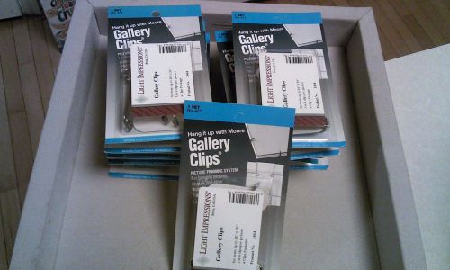 Gallery Clips Lot of 11 Moore Push-Pin Co. NIB 26&#034; X 26&#034;