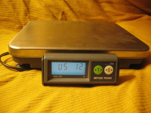 Mettler toledo viva 30 lbs stainless steel food scale w/ cables, power adapter for sale