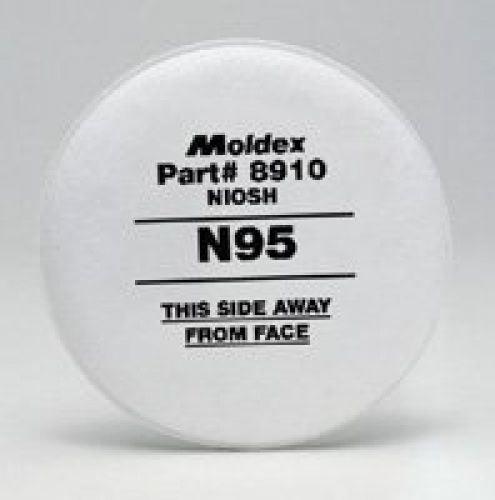 Moldex 8910 n95 particulate pre filters box 10 each for sale