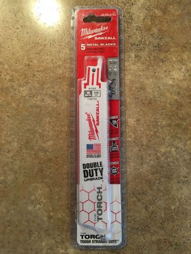 Milwaukee 48-00-5782 6 in. 14 TPI The Torch Sawzall Blade (5 Pk) New Design