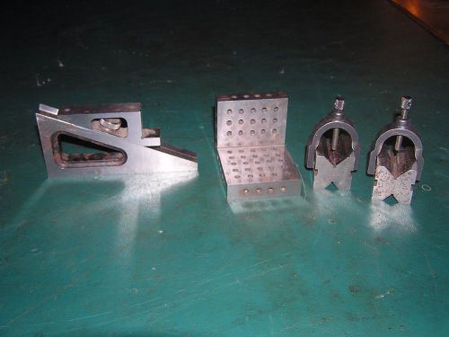 Lufkin #905 V-Blocks + Matching Clamps With Slide Block Other FREE SHIPPING