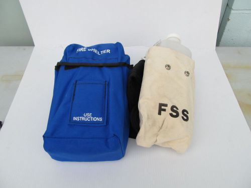 Forest service fss fire survival shelter with water bottle and belt for sale