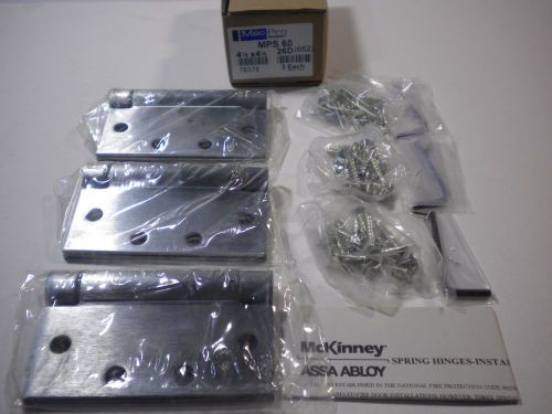 3 mckinney macpro mps60 $26.95 4-1/2&#034; x 4-1/2&#034;contractor grade spring hinges 26d for sale
