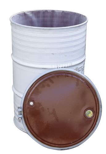 Used 55 gallon steel drum, 55 gallon barrel, 55 gallon drum (local pickup only) for sale