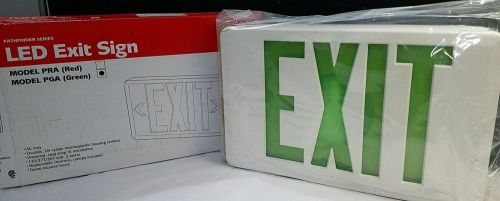 Hubbell Emergency LED Exit Sign Pathfinder Series Double sided Model PGA
