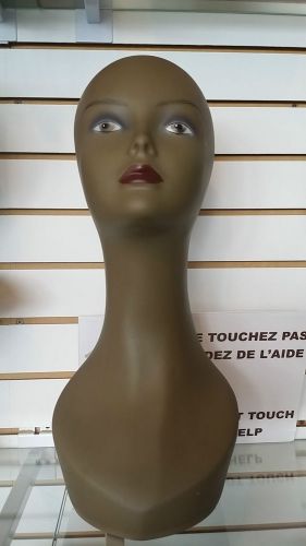 PVC 18&#034; Mannequin Head Color Black