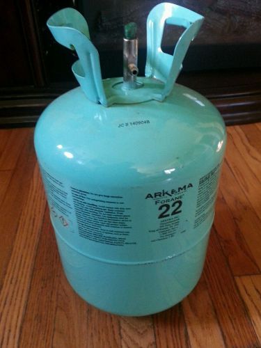 Forane 22 refrigerant 22 r22 30lb 30# cylinder jug bottle - 15.6lbs for sale