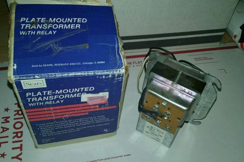 Vintage sears plate mounted transformer 40 amp dbl pole dbl throw relay 54192110 for sale
