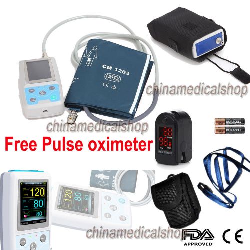 Handheld Ambulatory blood pressure monitor 24hours dynamically+ SW Free oximeter