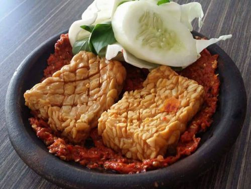 Original Collectible Recipe Tempe Penyet Indonesian Food
