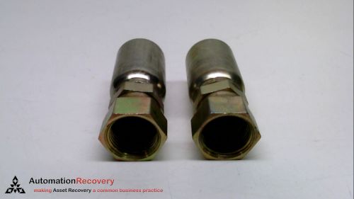 EATON 12U-612 - PACK OF 2 - HOSE END FITTING, SIZE: 3/4&#034;,, NEW* #224672