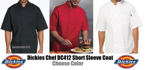 Dickies Chef Wear DC412 Chef Coat - Unisex Men Women - Choose Size &amp; Color
