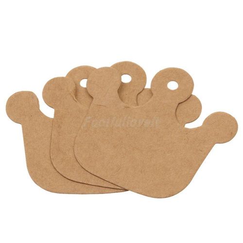 100 crown kraft paper price tags xmas gift wedding label blank luggage cards for sale