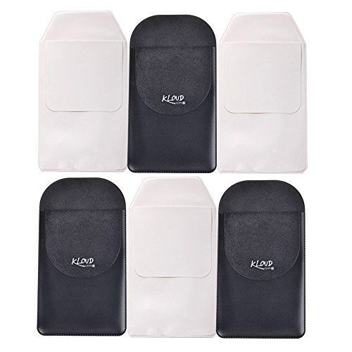 KLOUD City® 6 Pcs Black and White Pocket Protector for Pen Leaks (Style 3)