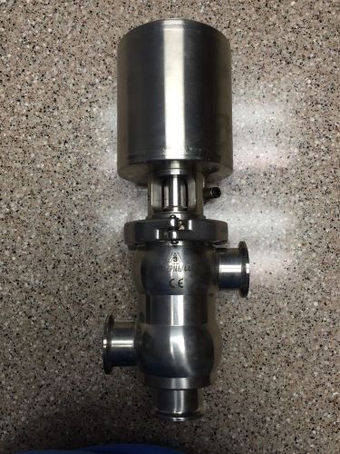 Pentair 316 ss air actuated sanitary 3-way 1.5&#034; divert valve. excellent! nob. for sale