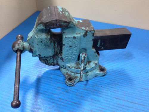 USED ATHOL 624N 4&#034; JAW SWIVEL BENCH VISE (R1)