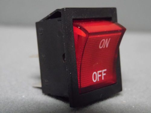 Red Button On-Off 4 Pin DPST Boat Rocker Switch For 16A 250V 125V AC Voltage