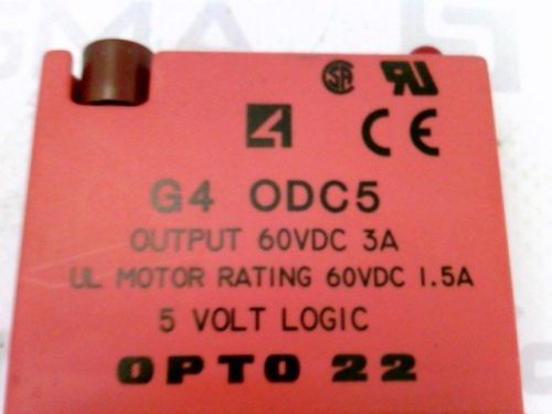 OPTO 22 G4 ODC5 OUTPUT 60VDC 3A 60VDC 1.5A OPTO 22