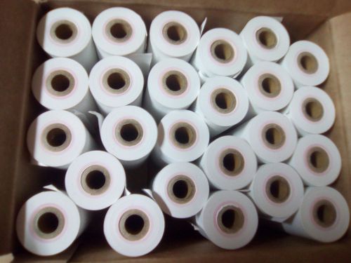25 rolls of OKI PT340 / PT341 Thermal paper. 3 1/8&#034;