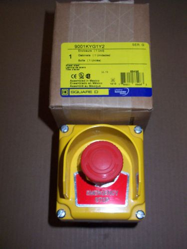 NEW SQUARE D 9001KYG1Y2 Series G Emergency Stop Enclosure