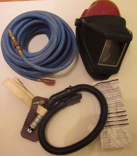 3m l-505 bumpcap welding helmet v-100 vortex cooling w-9435-100 hose air red for sale