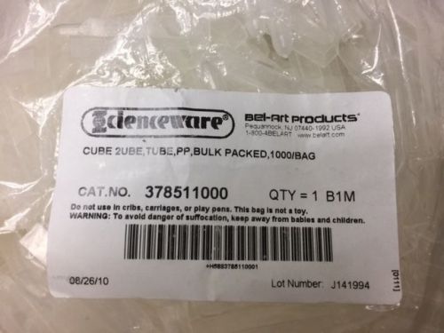 Bel-Art Products Cube 2UBE PP, Bulk packed Cat # 378511000