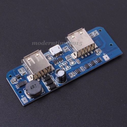 Mobile power charger board step-up module double usb output led display for sale