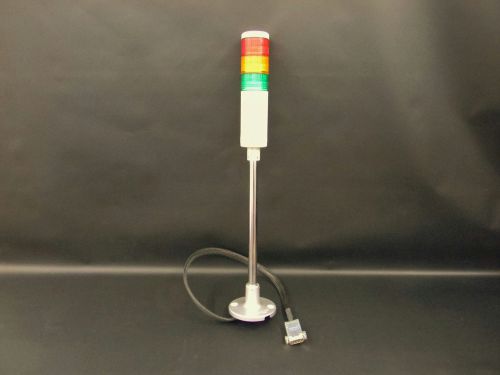 Patlite LE-FBP Red Amber &amp; Green Tower Signal Light Industrial 12” w/ Mount