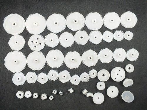 50 styles plastic gears all the module 0.5 robot parts for diy necessary for sale