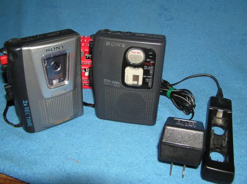 Sony TCM 20DV and TCM359V Clear Voice Recorders  Outstanding Condition Fast Ship