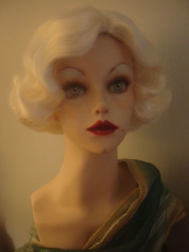 NEW! BEAUTIFUL JEAN HARLOW &#039;CHARICATURE&#039; OOAK MANNEQUIN FULL SIZE BUST-WITH WIG