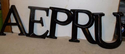 Replacement Plastic 9&#034; Letters for Outdoor  Marquee  Sign Lot of 6