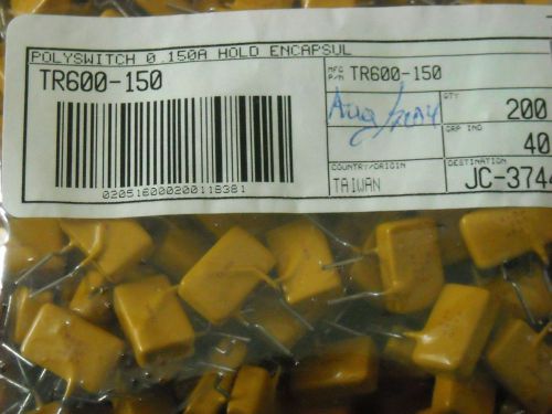 QTY 50  TR600-150 RAYCHEM .15A 60V PTC RESETTABLE FUSES FREE SHIPPING