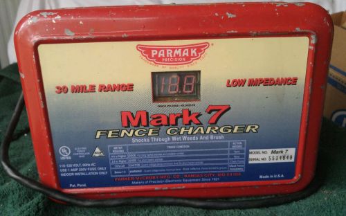 Parmak Mark 7 Electric Fence Charger 30 Mile Range Low Impedance Fencer