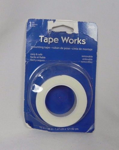NEW Trends Tape Works 1/2&#034; x 48&#034; Mounting Tape Removable (G1-50)