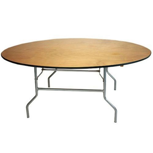 FOLDING TABLE 36&#034; Round 29.5&#034;H NEW! Display MORE!Sturdy! All Purpose! Vinyl Edge