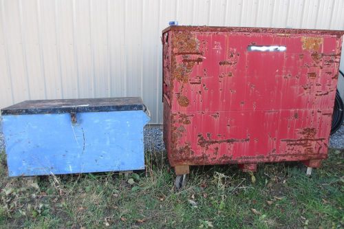Heavy Duty Steel Lockable Job Site Tool Box with Casters 4&#039; X 2&#039;