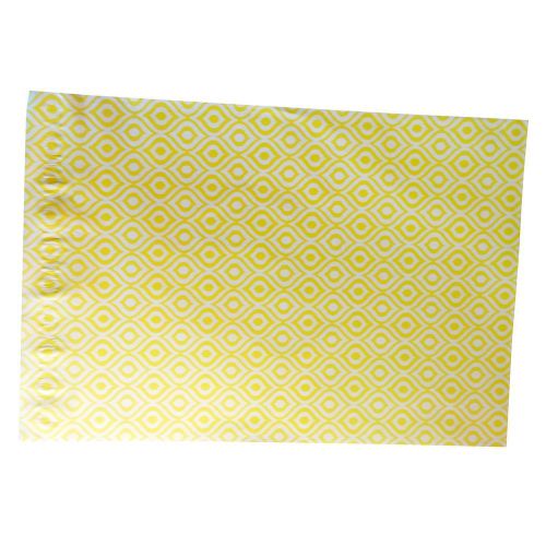 100 10&#034;x13&#034; Printed Shipping Envelopes Self Seal Poly Mailers Yellow Ikat Design