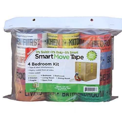 Tape 4 Bedroom Labeling Living Room Packing Moving Bathroom Supplie Roll Sticker
