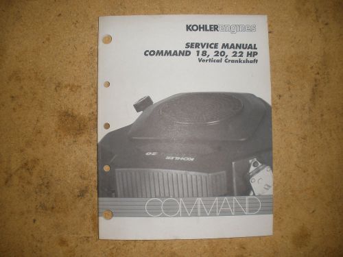 Kohler Engines Service Manual Book for Command 18 20 22 HP Gas Engine Lawn Mower