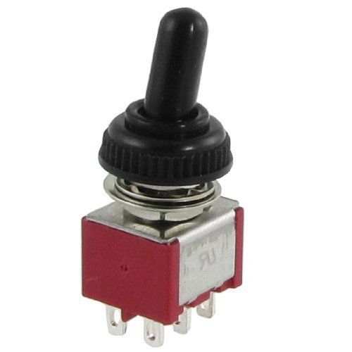 Boot Seal Handle 2P2T DPDT ON-ON Miniature Toggle Switch