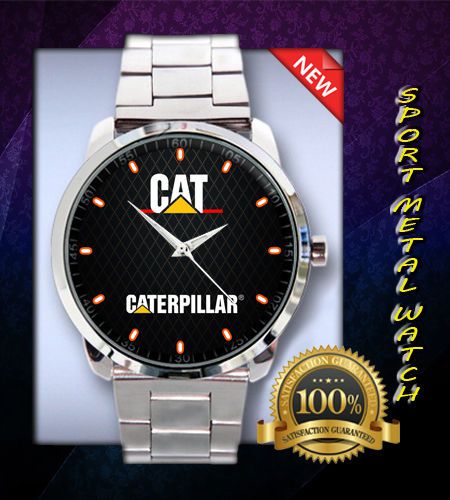 New Rare !!! Caterpillar Traktor Design Logo Sport Metal Watch