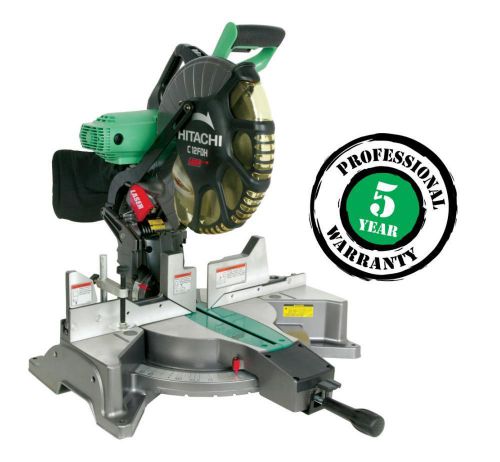 Hitachi c12fdh 12-in 15-amp bevel laser compound miter saw new for sale