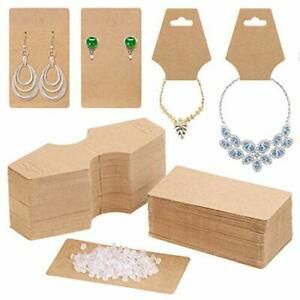Anezus 200 Pack Earring Packaging Holder Cards Earring Cards for Display