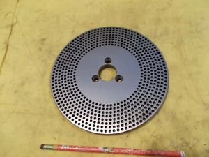 2 SIDED INDEX PLATE 1 1/8&#034; x 7 1/4&#034; dividing head indexer rotary table spacer